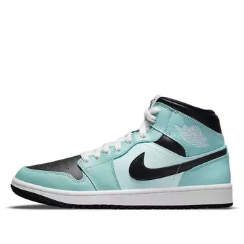 Кроссовки 1 mid 'aqua black' Air Jordan, мультиколор