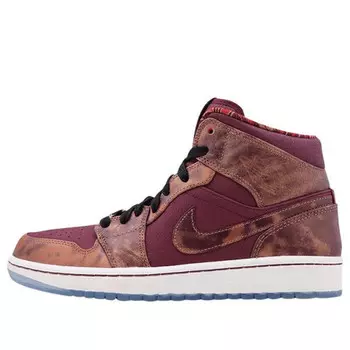 Кроссовки 1 mid 'bhm' Air Jordan, мультиколор