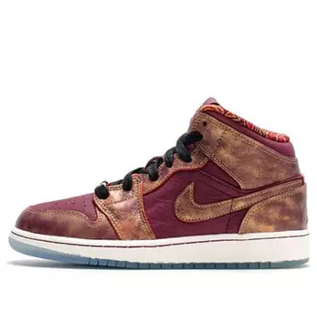 Кроссовки 1 mid 'bhm' Air Jordan, мультиколор
