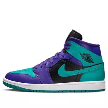 Кроссовки 1 mid 'black grape' Air Jordan, мультиколор