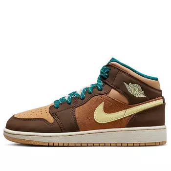 Кроссовки 1 mid 'cacao wow' Air Jordan, мультиколор