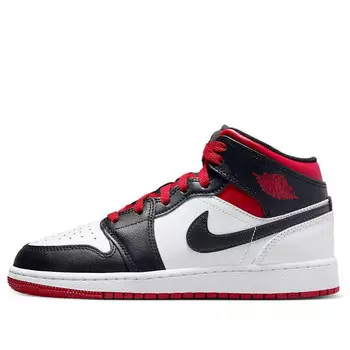 Кроссовки 1 mid 'gym red black toe' Air Jordan, красный