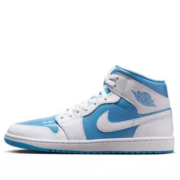 Кроссовки 1 mid 'legend blue' Air Jordan, белый