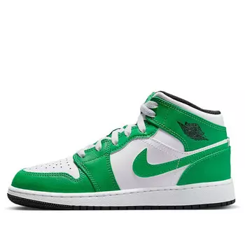 Кроссовки 1 mid 'lucky green' Air Jordan, зеленый