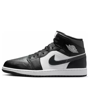 Кроссовки 1 mid 'off noir toe' Air Jordan, черный