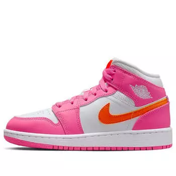 Кроссовки 1 mid 'pinksicle orange' Air Jordan, мультиколор