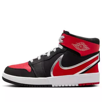 Кроссовки 1 mid rm easyon 'black white university red' Air Jordan, черный
