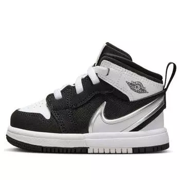 Кроссовки 1 mid rm easyon 'black white' Air Jordan, черный