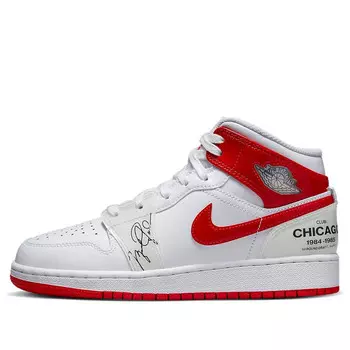 Кроссовки 1 mid 'rookie season' Air Jordan, белый