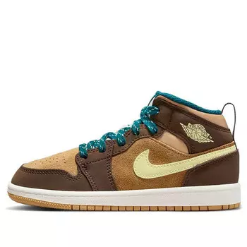 Кроссовки 1 mid se 'cacao wow' Air Jordan, мультиколор