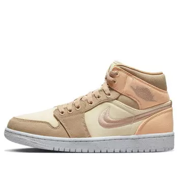 Кроссовки 1 mid se 'canvas khaki' Air Jordan, мультиколор