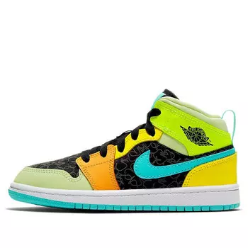 Кроссовки 1 mid se 'clover' Air Jordan, желтый
