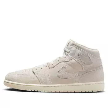 Кроссовки 1 mid se 'craft pale ivory' Air Jordan, белый