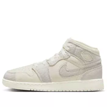 Кроссовки 1 mid se 'craft pale ivory' Air Jordan, белый
