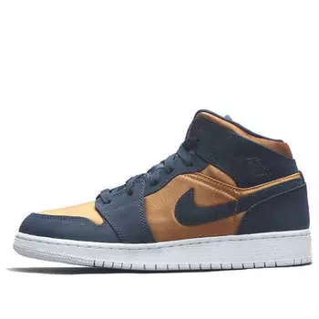 Кроссовки 1 mid se 'obsidian desert ochre' Air Jordan, мультиколор