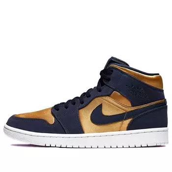 Кроссовки 1 mid se premium 'stain gold' Air Jordan, мультиколор