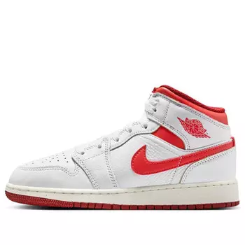 Кроссовки 1 mid se 'white dune red' Air Jordan, белый