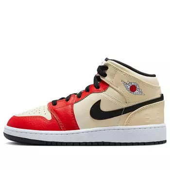 Кроссовки 1 mid ss Air Jordan, желтый