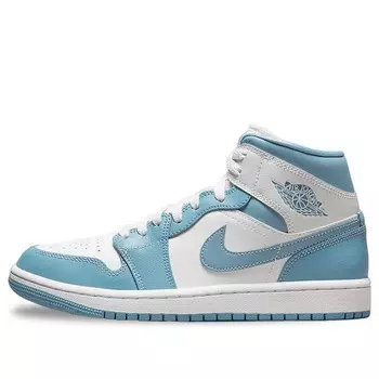 Кроссовки 1 mid 'university blue 2022' Air Jordan, белый