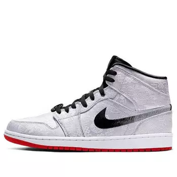 Кроссовки 1 mid x clot Air Jordan, белый