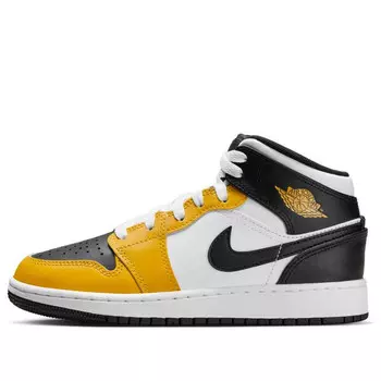 Кроссовки 1 mid 'yellow ochre' Air Jordan, желтый