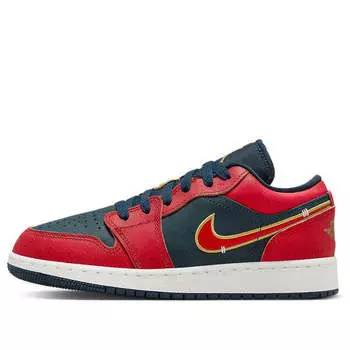 Кроссовки 1 низкие Air Jordan, красный
