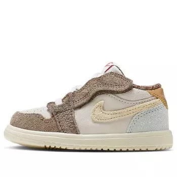 Кроссовки 1 низкие alt Air Jordan, коричневый