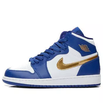 Кроссовки 1 retro high 'deep royal blue' Air Jordan, мультиколор