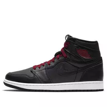 Кроссовки 1 retro high og 'black gym red' Air Jordan, черный