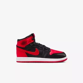 Кроссовки 1 Retro High OG 'Satin Bred' (PS) Jordan, красный