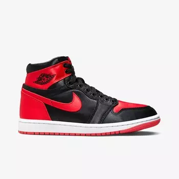 Кроссовки 1 Retro High OG 'Satin Bred' (W) Jordan, красный