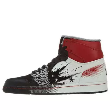 Кроссовки 1 retro high x dave white Air Jordan, черный