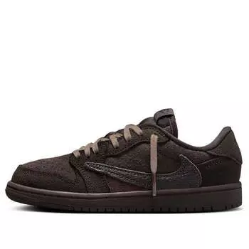Кроссовки 1 retro low og sp x travis scott 'velvet brown' Air Jordan, мультиколор