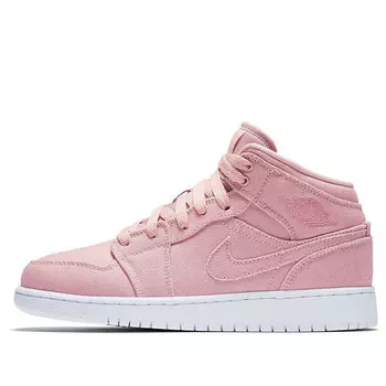 Кроссовки 1 retro mid 'pink' Air Jordan, мультиколор