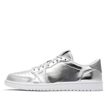 Кроссовки 1 ретро низкие og pinnacle Air Jordan, серебряный
