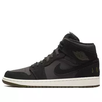 Кроссовки 1 ретро средние Air Jordan, черный