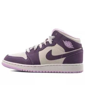 Кроссовки 1 ретро средние Air Jordan, фиолетовый