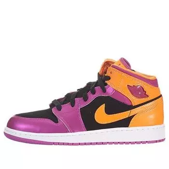 Кроссовки 1 ретро средние Air Jordan, оранжевый
