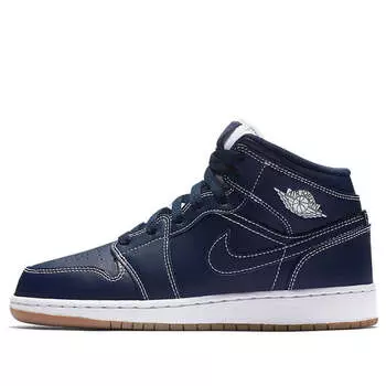 Кроссовки 1 ретро средние Air Jordan, синий
