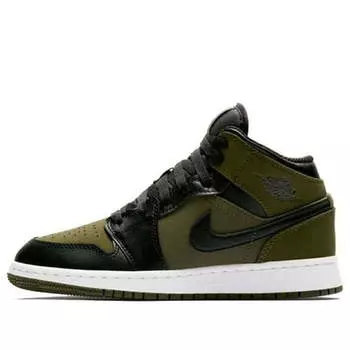 Кроссовки 1 ретро средние Air Jordan, зеленый