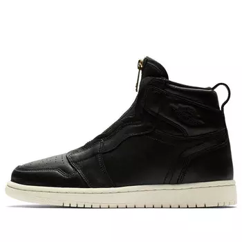Кроссовки 1 ретро высокая молния Air Jordan, черный