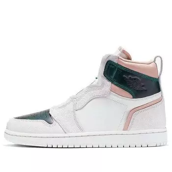 Кроссовки 1 ретро высокая молния Air Jordan, зеленый