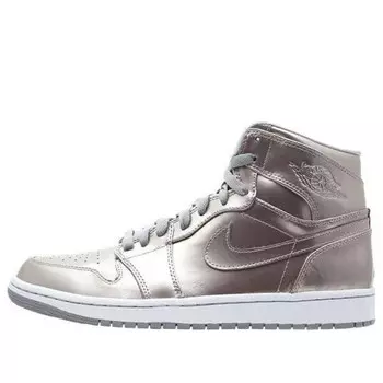 Кроссовки 1 ретро высокие Air Jordan, серебряный