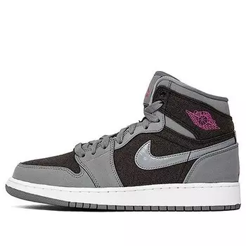 Кроссовки 1 ретро высокие Air Jordan, серый