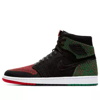 Кроссовки 1 ретро высокие flyknit Air Jordan, черный