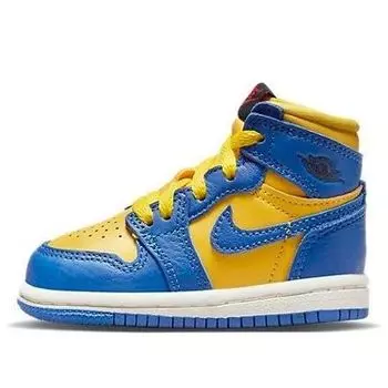 Кроссовки 1 ретро высокие og Air Jordan, желтый