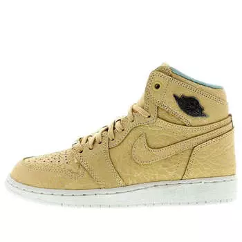 Кроссовки 1 ретро высокие og Air Jordan, желтый