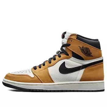 Кроссовки 1 ретро высокие og Air Jordan, золотой