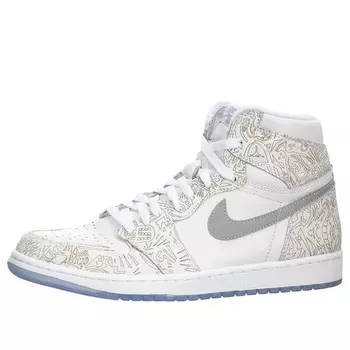Кроссовки 1 ретро высокие og Air Jordan, белый
