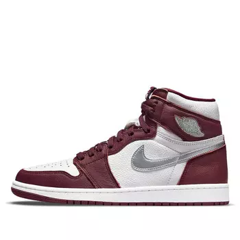 Кроссовки 1 ретро высокие og Air Jordan, бордовый
